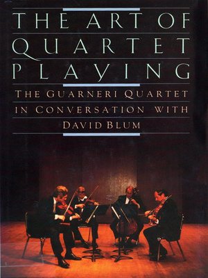 cover image of The Art of Quartet Playing